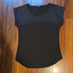 Express Women's Black Two-Tone Blouse